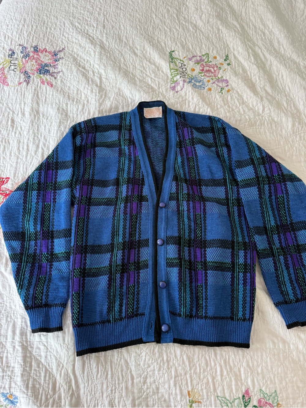 Pendleton Plaid wool Cardigan Sweater